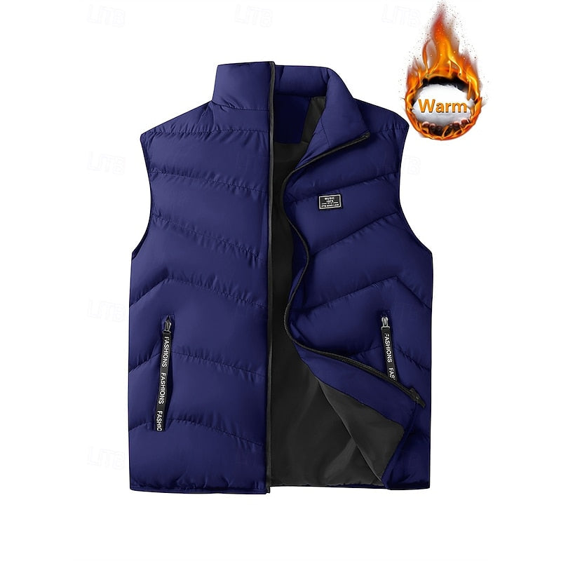 Foster | Quilted Padded Gilet in Rich Crimson