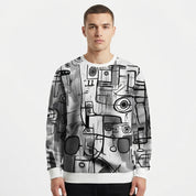 Michael Ellsworth | Abstract Graffiti Print Sweatshirt