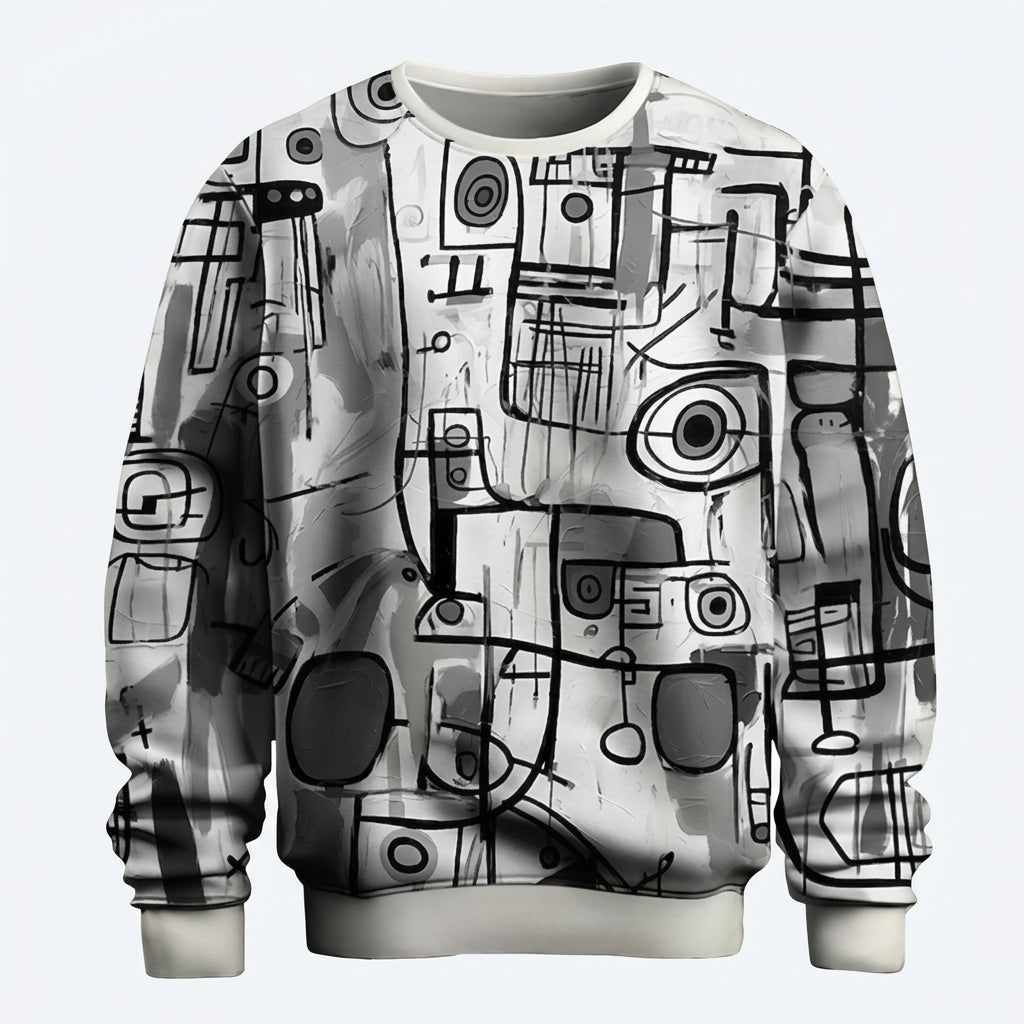 Michael Ellsworth | Abstract Graffiti Print Sweatshirt