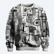 Michael Ellsworth | Abstract Graffiti Print Sweatshirt