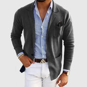 Lorenzo Whitmore | Casual Knit Blazer with Modern Ease