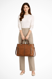 Émilie Anniston | Vintage Leather Tote Bag For Women