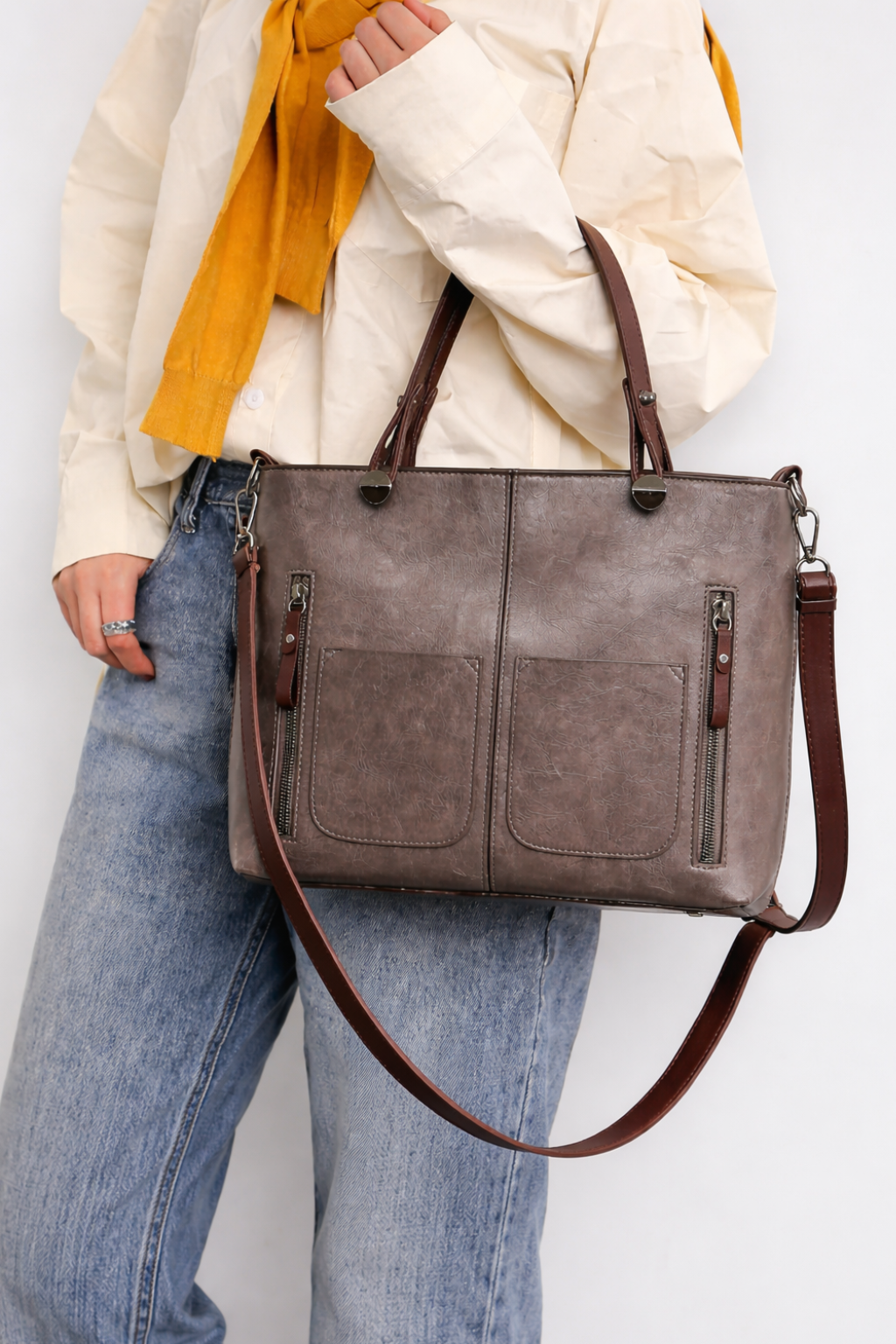 Émilie Anniston | Vintage Leather Tote Bag For Women
