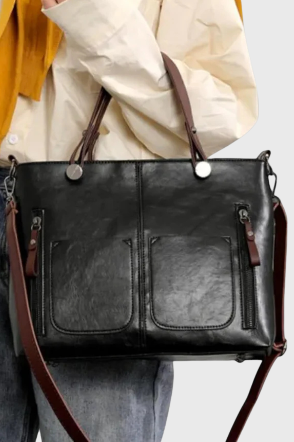 Émilie Anniston | Vintage Leather Tote Bag For Women