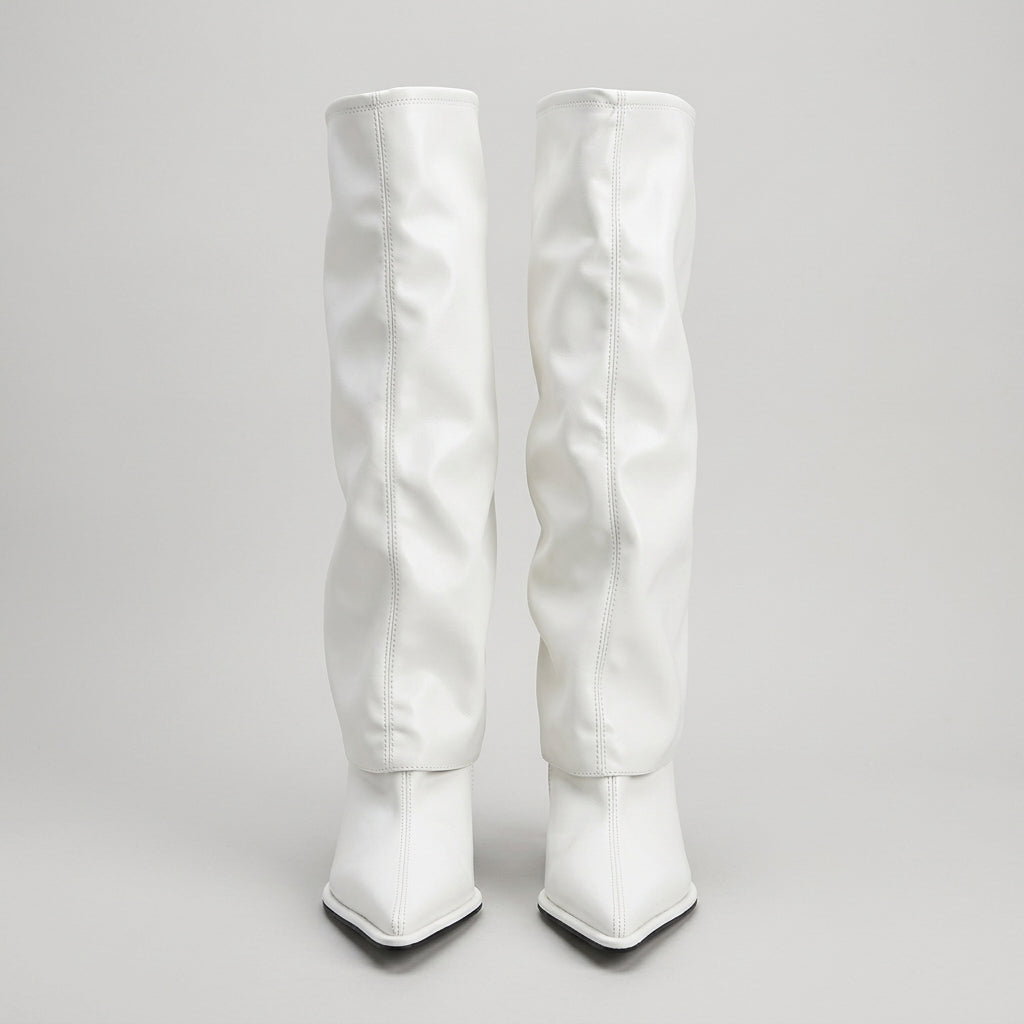 Millicent Hall | Bottes montantes à talon aiguille vernies