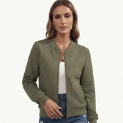 Nancy Prentice | Blouson bomber texturé à fermeture éclair