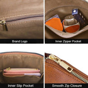 Eleanor Mills | Tan Crossbody Bag with Boho Woven Strap