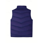 Foster | Quilted Padded Gilet in Rich Crimson
