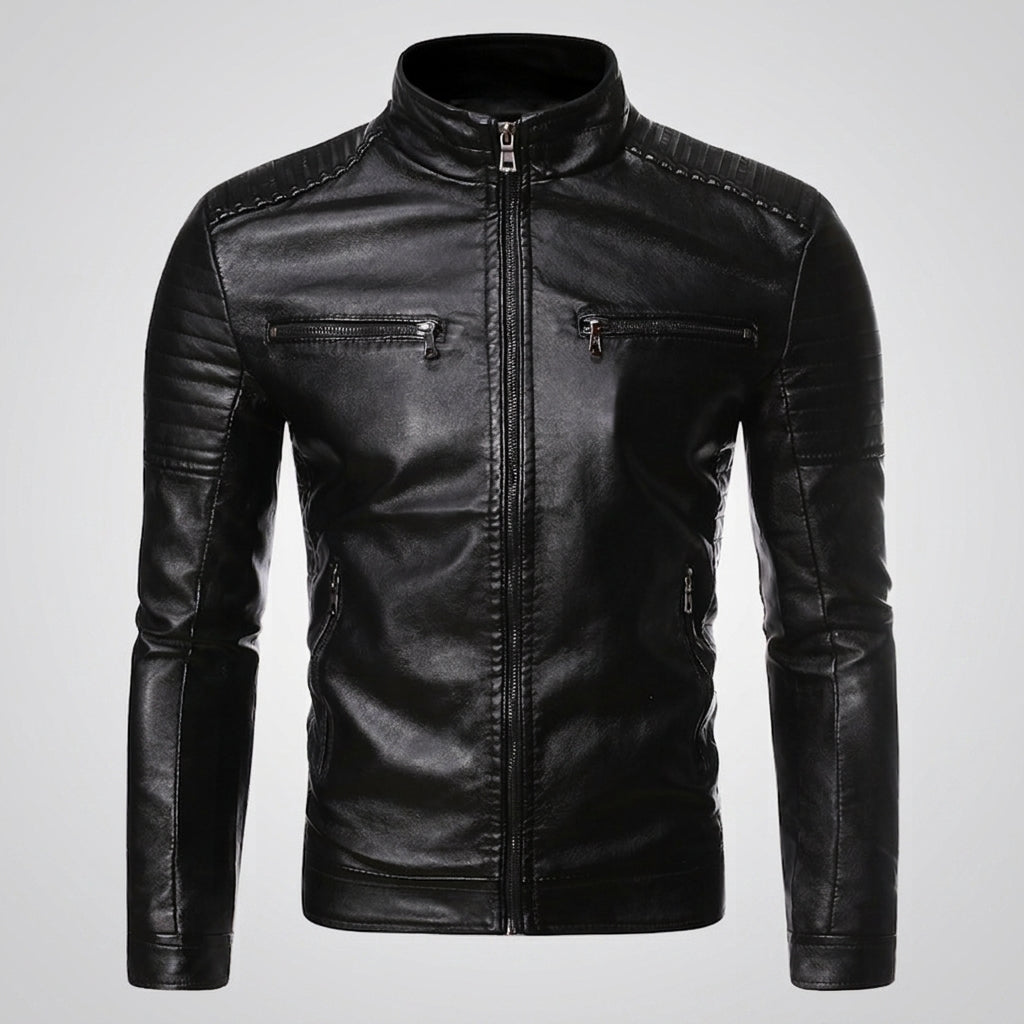 Owen Featherstone | Leather Biker Jacket