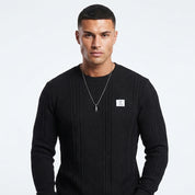 Percival Ashmore | Cable Knit Round Neck Pullover