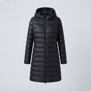Phoebe Harrison | Veste matelassée à capuche mi-longue