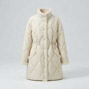 Phoebe Williams | Manteau matelassé avec bordure en fourrure