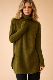 Felicity Hammond | Luxury Oversized Turtleneck Knit Sweater