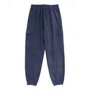 Curtis Hayward | Relaxed Cargo Trousers in Navy Blue