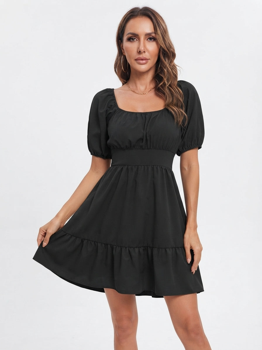 Rosalie Fenwick | Robe patineuse en mousseline à dos lacé