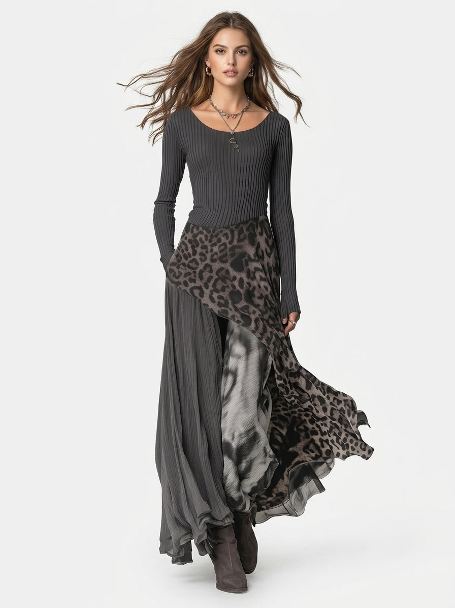 Rosalyn Ashwood | Elegancka sukienka maxi o dopasowanym kroju