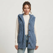 Rosie Clarke | Faux Fur Hooded Longline Vest