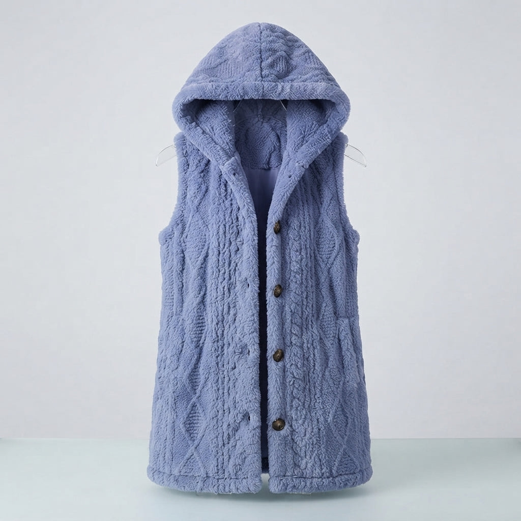 Rosie Clarke | Faux Fur Hooded Longline Vest
