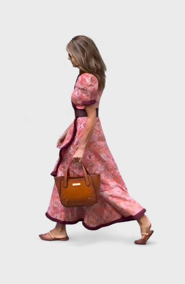 Matilda Ashby | Floral Maxi Dress With Ruffle Hem