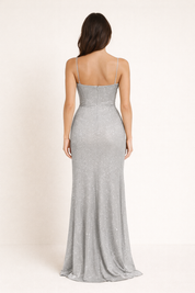Celeste Milano | Elegant Maxi Evening Dress with Corset and Sequins