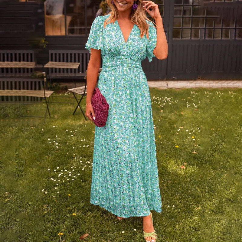 Noelle Fairfax | Floral Wrap-Style Maxi Dress