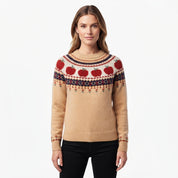 Sylvia Ashdown | Pull en maille jacquard Fair Isle pomme