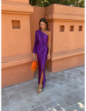 Camille Renard | One-Shoulder Twist Midi Dress