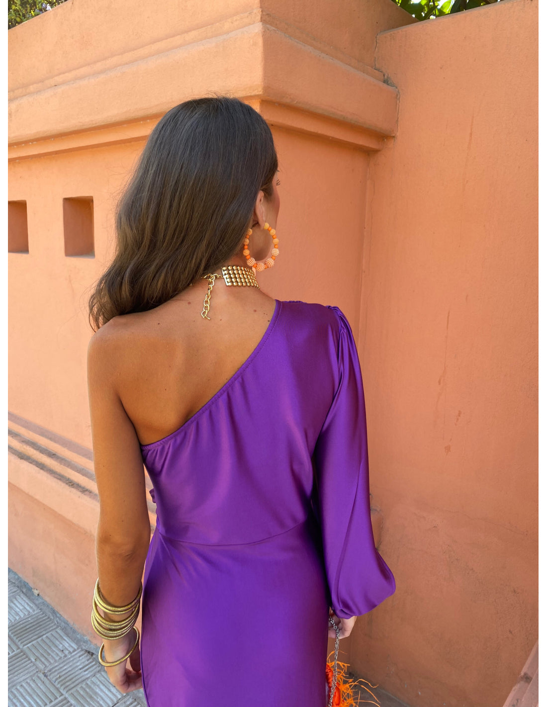 Camille Renard | One-Shoulder Twist Midi Dress