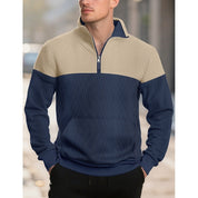 Theodore Ashfield | Textured Quarter-Zip Sweatshirt