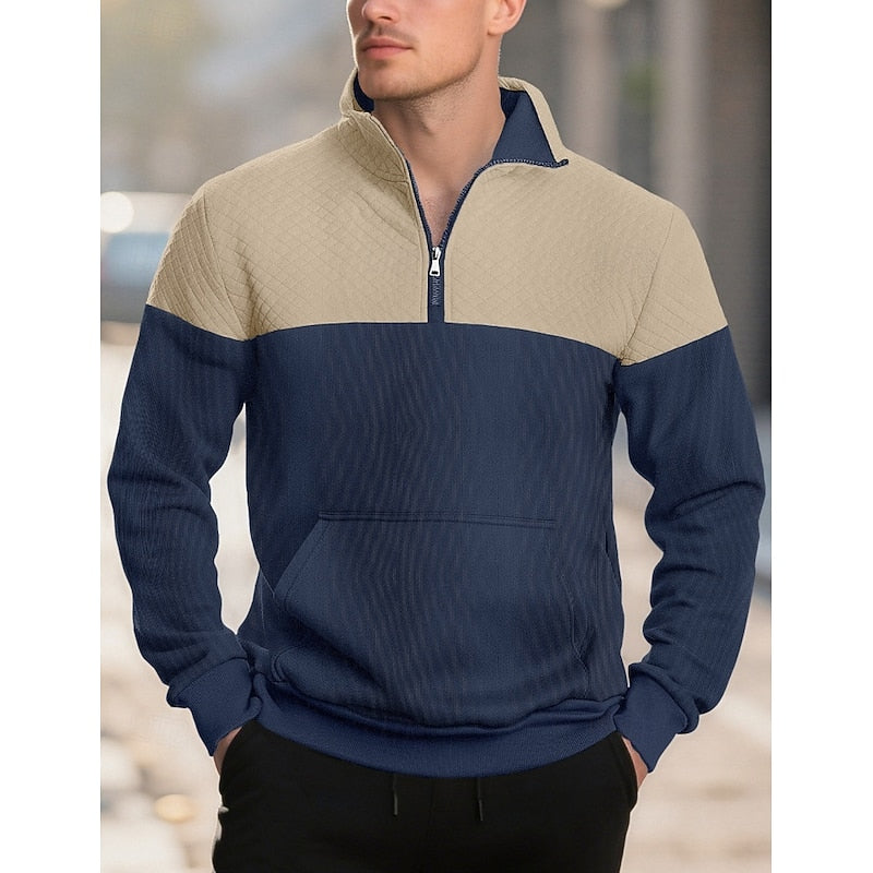 Theodore Ashfield | Textured Quarter-Zip Sweatshirt