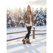 Tabitha Evans | Fur-Trimmed Lace-Up Winter Boots