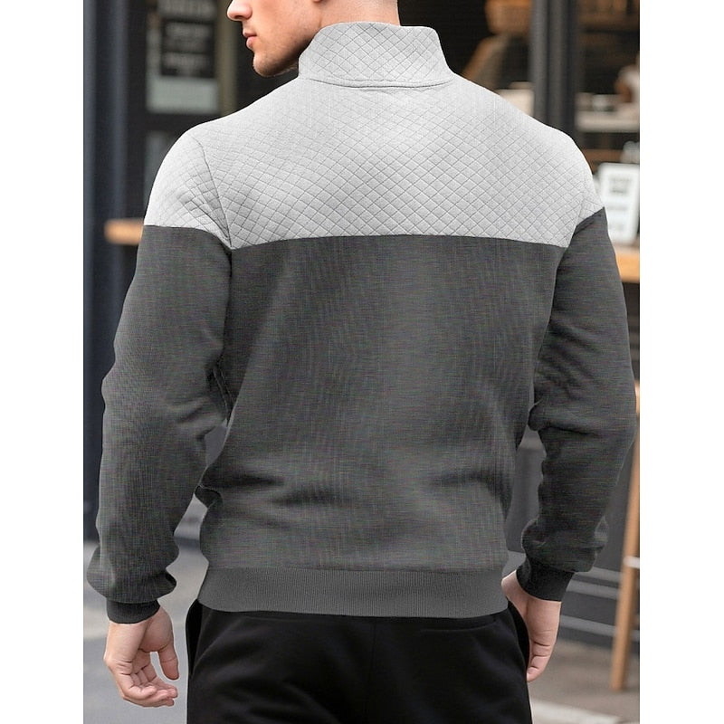 Theodore Ashfield | Textured Quarter-Zip Sweatshirt