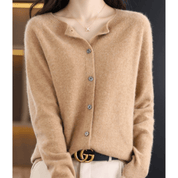 Rosalind Ashworth | Cardigan à col rond boutonné sur le devant
