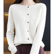 Rosalind Ashworth | Cardigan à col rond boutonné sur le devant