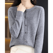 Rosalind Ashworth | Cardigan à col rond boutonné sur le devant