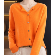 Rosalind Ashworth | Cardigan à col rond boutonné sur le devant