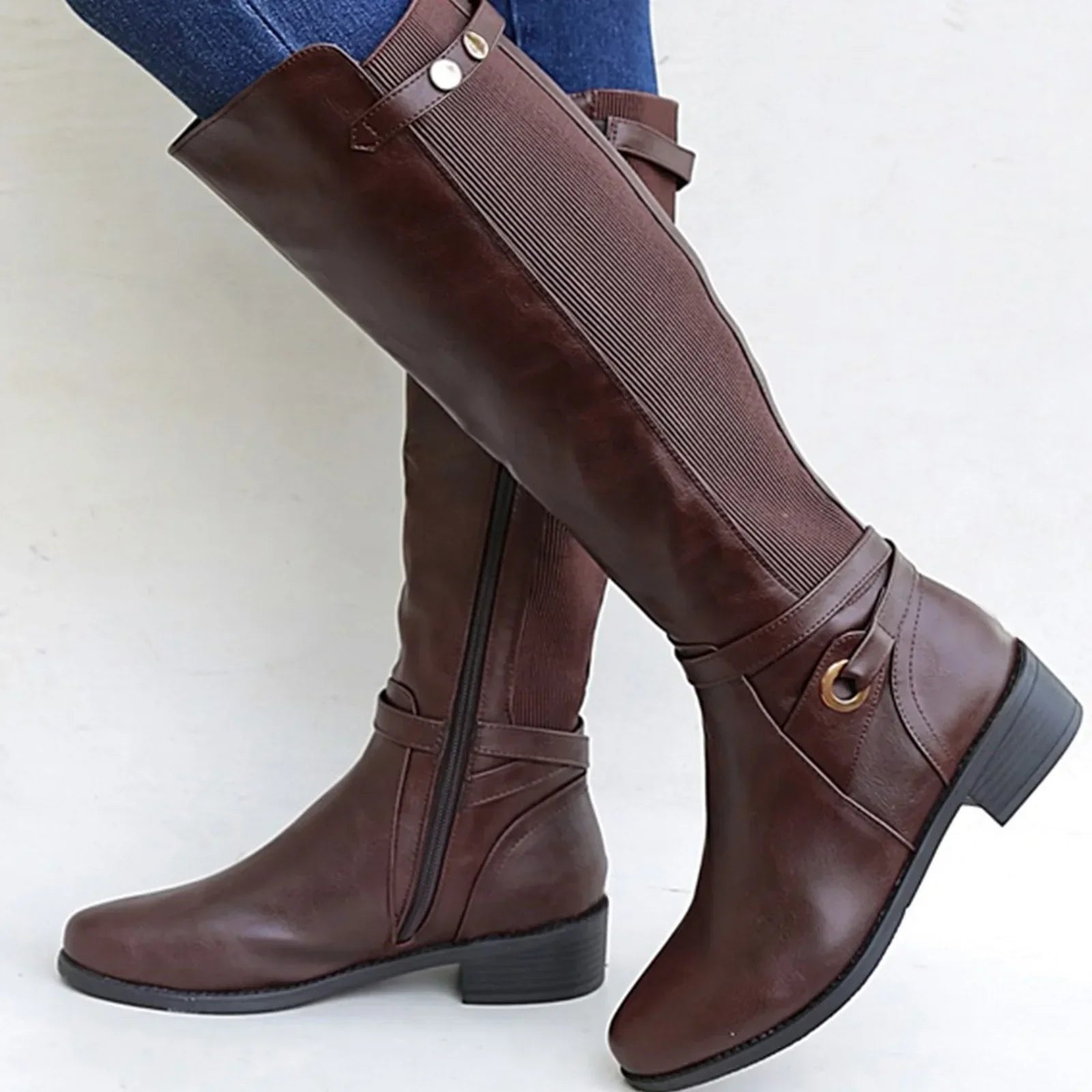 Georgina Taylor | Bottes orthopédiques en cuir montant jusqu’aux genoux