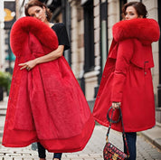 Beatrice Turner | Manteau d’hiver imperméable à capuche bordée de fourrure