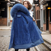 Beatrice Turner | Manteau d’hiver imperméable à capuche bordée de fourrure