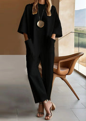 Freya Hastings | Wide Leg Jumpsuit With Short Sleeves