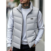 Foster | Quilted Padded Gilet in Rich Crimson