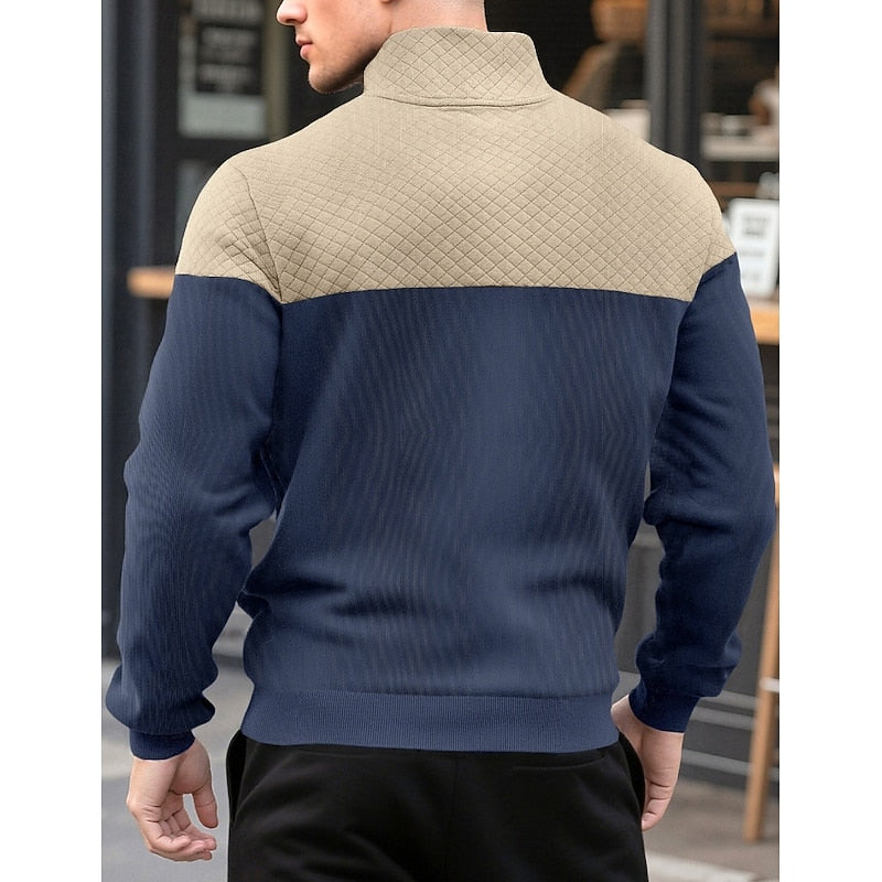 Theodore Ashfield | Textured Quarter-Zip Sweatshirt