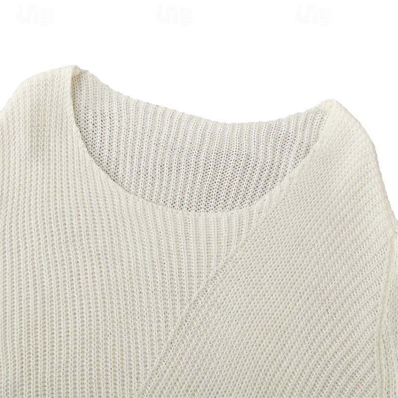 Rhys Cooper | Relaxed V-Neck Waffle Knit Jumper