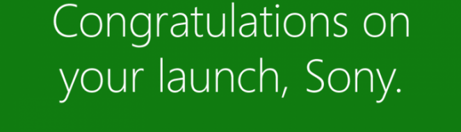 Microsoft Congratulates Sony on PS4 Launch