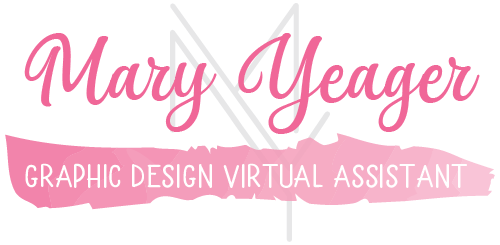 Mary Yeager Logo graphic designer virtual assistant